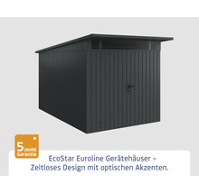 EcoStar Eurolinie Gerätehaus mit Flachdach und fünf Jahre Garantie