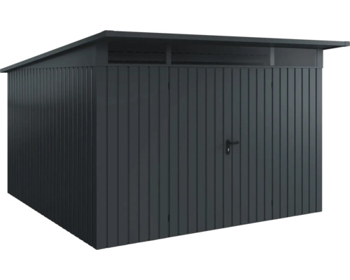 Metall Gerätehaus mit Pultdach und Doppeltür