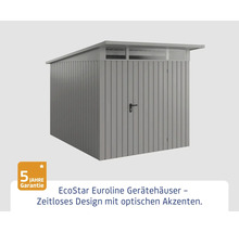 EcoStar Euroline Gerätehaus mit Flachdach und Tür