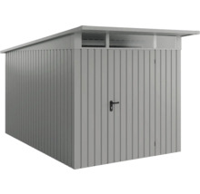 Gartenschrank aus Metall mit Tür und Oberlicht