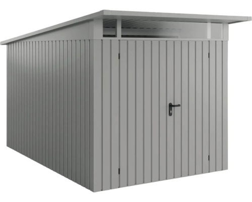 Metall Gerätehaus mit Pultdach und Tür