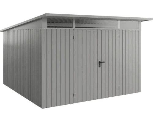 Metall Gerätehaus mit Pultdach und Doppeltür