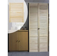 Holztüren mit Lamellen für Schränke