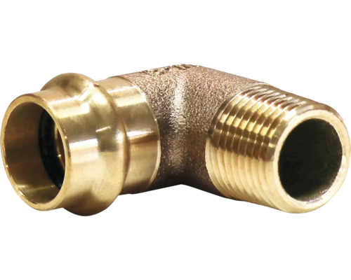 Pressfitting mit 90-Grad-Winkel und Gewindeanschluss