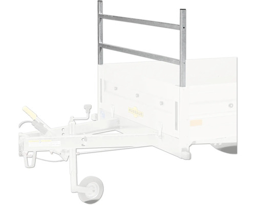 Metallischer Aufsatzbordwandaufsatz für einen Anhänger