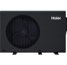Haier Logo auf einem Außengerät für Klimaanlage
