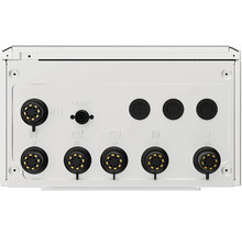 Anschlüsse und Ablassvorrichtung eines Geräts