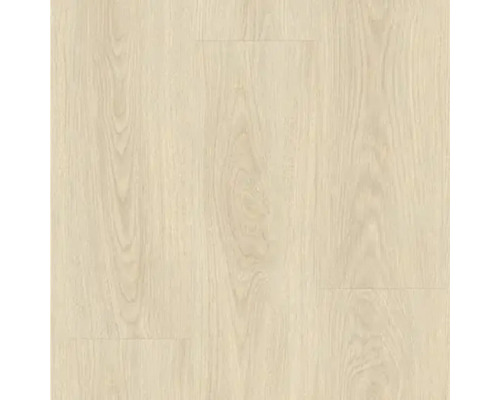 Helles Laminat mit Holzoptik.