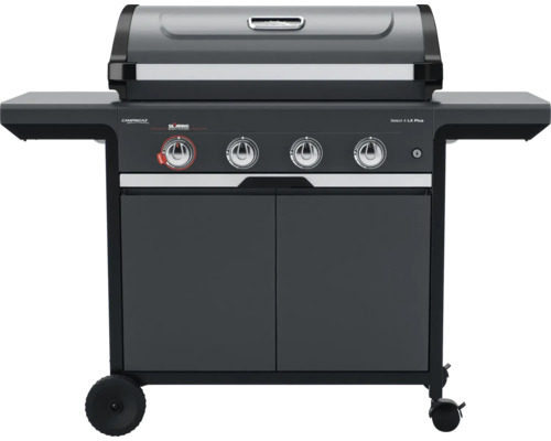 CampinGaz Select 4 LX Plus Gasgrill mit vier Brennern, Ablageflächen und Unterschrank