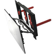 Aufputz-Spülkasten mit Betätigungsplatte und Befestigungsmaterial für die Wandmontage