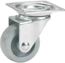 Lenkrolle mit Platte aus Metall und Kunststoff