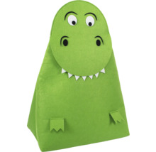 Grüner Spielzeugkorb im Dinosaurierdesign