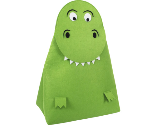 Grüner Spielzeugkorb im Dinosaurierdesign