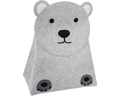 Aufbewahrungskorb aus Filz in Bärenform