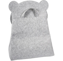 Aufbewahrungskorb aus Filz mit Tragegriffen und Bärenohren