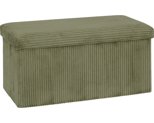 Sitzhocker Cord Khaki 76x38x38 cm Cordbox mit Deckel