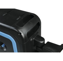 Detailansicht einer Schlauchtrommel für die Gartenbewässerung