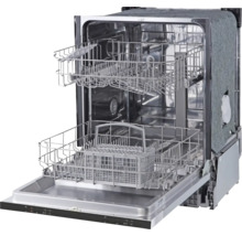 Offener Geschirrspüler mit Geschirrkörben