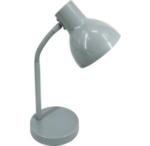 Graue Schreibtischlampe mit flexiblem Arm