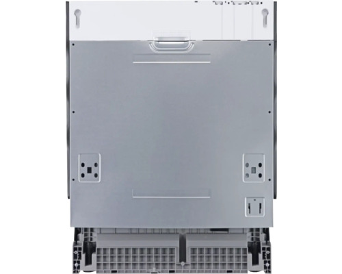 Rückansicht eines Geschirrspülers mit Montagevorrichtungen