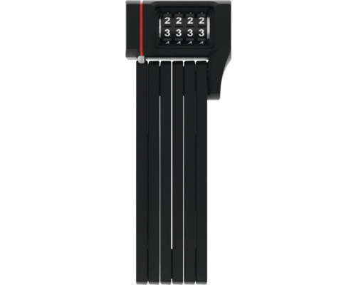 Faltschloss Abus 5700C/80 Faltschloss mit Zahlencode zum Sichern von Fahrrädern