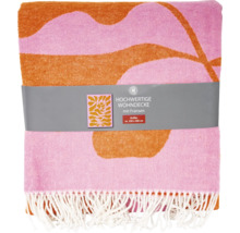 Wohndecke mit Fransen und Muster, circa 150 x 200 cm