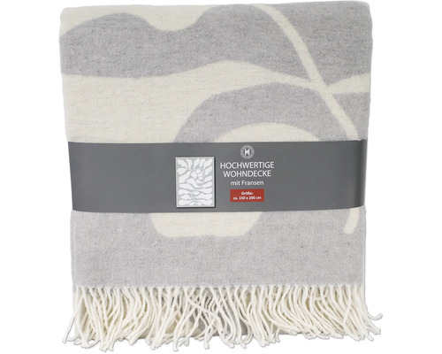 Hochwertige Wohnzimmerdecke mit Fransen, circa 150 x 200 cm