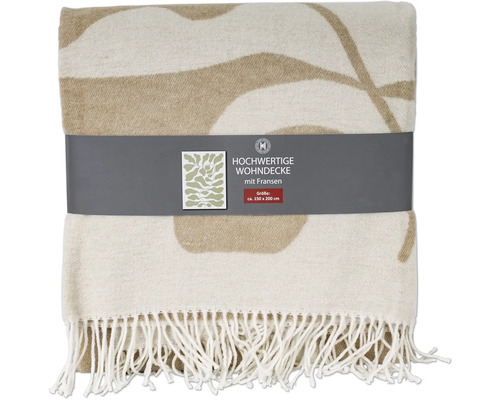 Wohnzimmerdecke mit Fransen, circa 150 x 200 cm