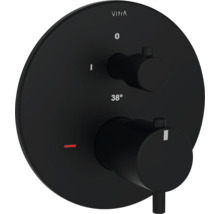 Schwarzer runder Thermostat von Vitra für das Badezimmer