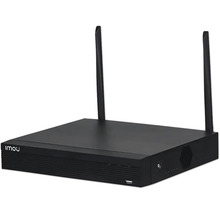 Imou Netzwerk-Videorekorder in Schwarz mit zwei Antennen und USB-Anschluss.