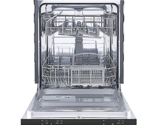 Offener Geschirrspüler mit Geschirrkörben