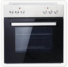 Backofen mit Bedienknöpfen und Glasfenster