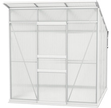 Gewächshaus mit Schiebetür aus Polycarbonat