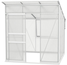 Gewächshaus mit Schiebetür und Fenster