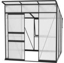 Gewächshaus mit Schiebetür und Fenster