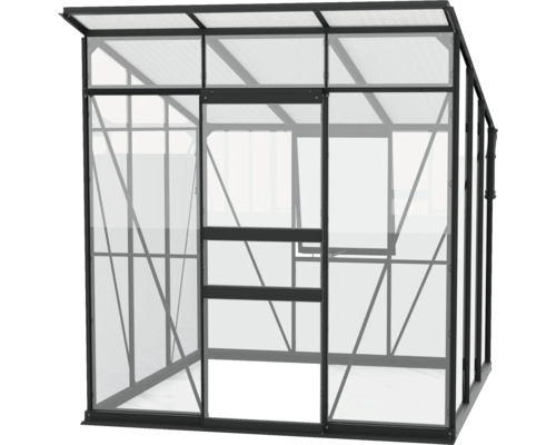 Gewächshaus mit Rahmen und transparenten Paneelen