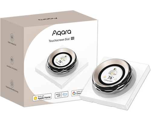 Aqara Touchscreen Dial V1 mit Haptic Feedback, Dual-Band 2,4/5 GHz WLAN und Temperatur-/Feuchtigkeitssensor