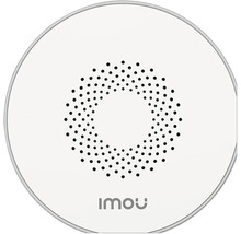 IMOU Logo auf einem runden Gerät mit einem Lochmuster