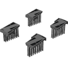 Vier schwarze Bürsten