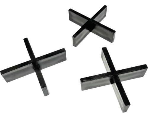 Drei schwarze Fliesenkreuze