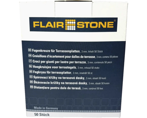 Fugenkreuze für Terrassenplatten, 3 mm, 50 Stück