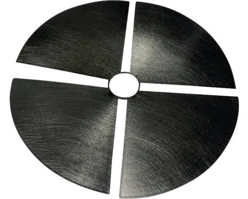 Kreisrunde Abdeckplatte mit Ausschnitten