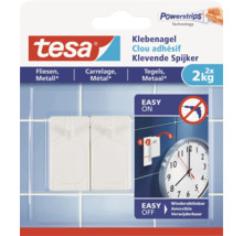 Tesa Klebenägel für Fliesen und Metall, Tragkraft zwei Kilogramm
