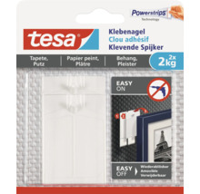 Tesa Klebenagel für Tapete und Putz, Tragkraft bis zu zwei Kilogramm, zwei Stück