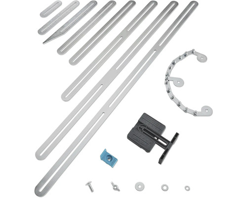 Werkzeugsatz mit Kettenrohrschneider, Montageeisen und Zubehör