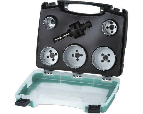 Lochsägenset mit Bohrer und Transportkoffer