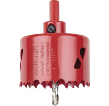 Wolfcraft Lochsäge mit Zentrierbohrer, 28 Millimeter Durchmesser