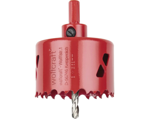 Wolfcraft Lochsäge mit Zentrierbohrer, 28 Millimeter Durchmesser