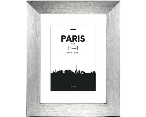 Bilderrahmen Kunststoff Paris silber 30x40 cm