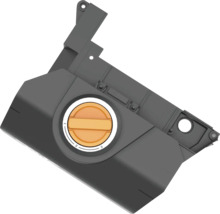 Kunststoffgehäuse mit Drehknopf zur Einstellung